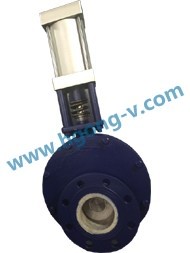 DIN/API pneumatic cast steel ceramic gate valve